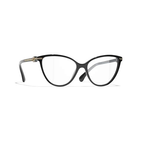 chanel nwt matte black cateye|Cat Eye Eyeglasses Acetate & Metal Black .